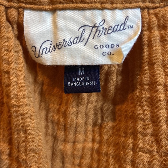 Universal Thread Mustard Ruffle Shirt - Picture 3 of 3